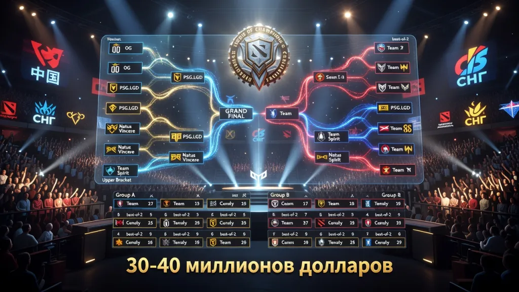 Сетка The International: турнирная таблица и плей-офф турнира Dota 2
